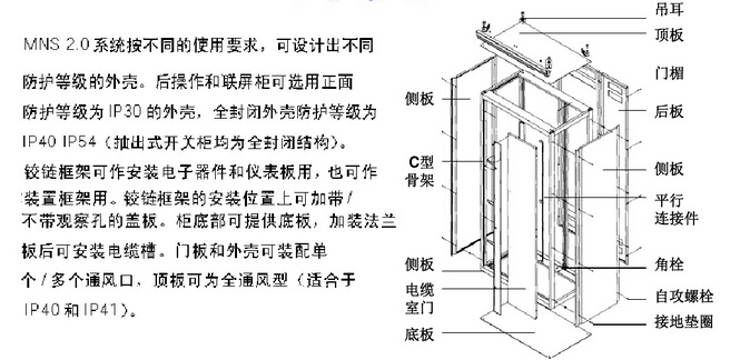 MNS型低壓開關(guān)柜的結(jié)構(gòu)特點(diǎn)